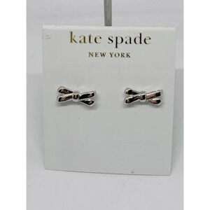 Kate Spade Silver Bow Earrings NWT $48